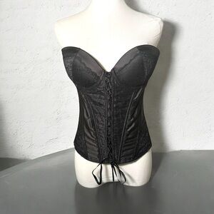 La vie en rose black  corset lace up 34C goth Fairycore coquette